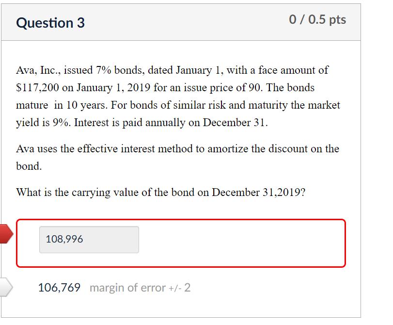 Ava, Inc., issued 7% bonds, dated January 1 , with a