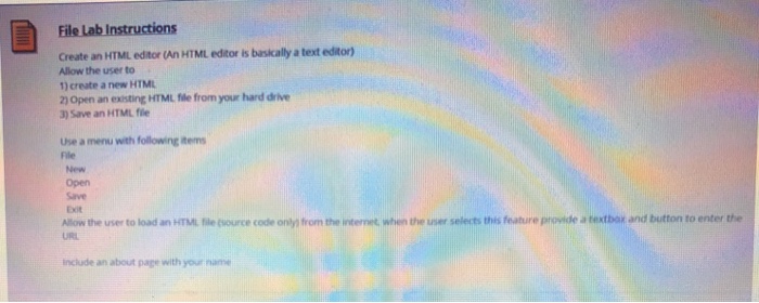  I need a Visual Basic windows forms program for Visual Studio