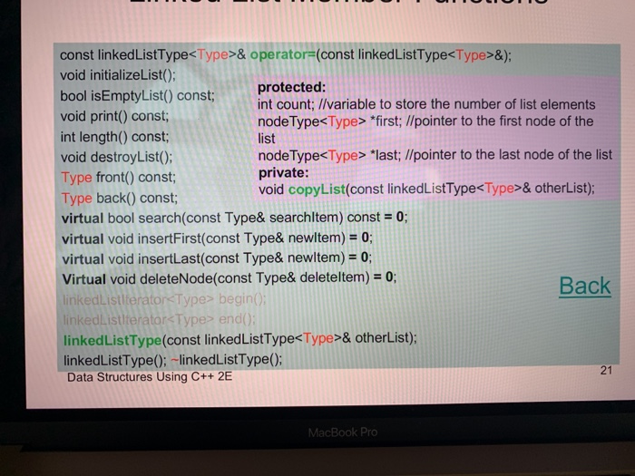 Trailer Nodes: In Ch. 5, we defined and identified various operations on