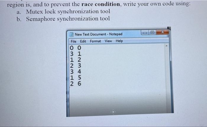 threads. All threads open the same file. The content of this file