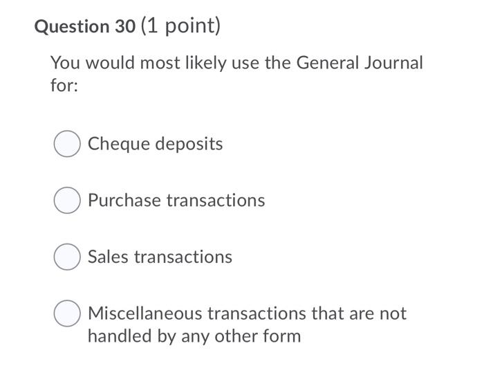 GL account Petty Cash will have which of the following normal balances: