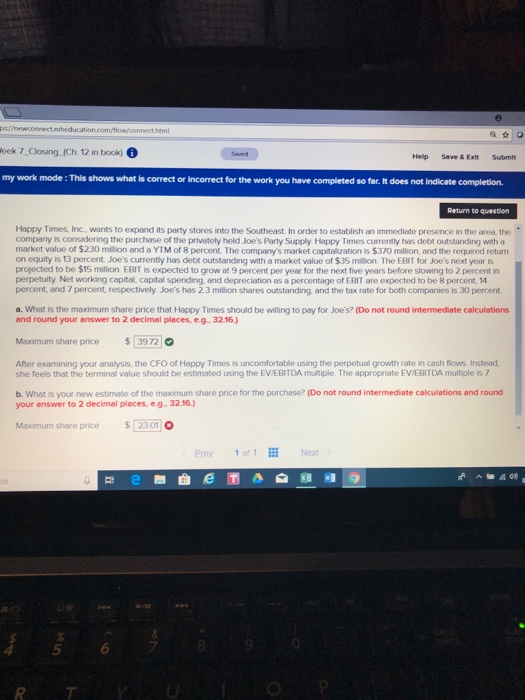  eek 7_Closangjch 12 in book) Help Save & Exlt Submit my