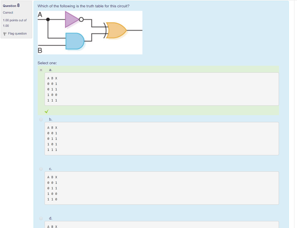 How do you get this answer? Question 8 Correct 1.00 points out