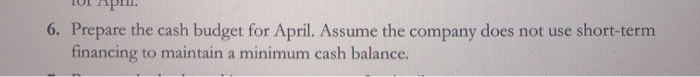a comprehensive budgeting problem merchandising company Alliance Printing Supply of Baltimore has