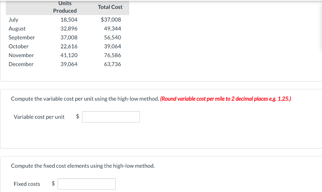 Markowis Corp. has collected the following data concerning its maintenance costs for