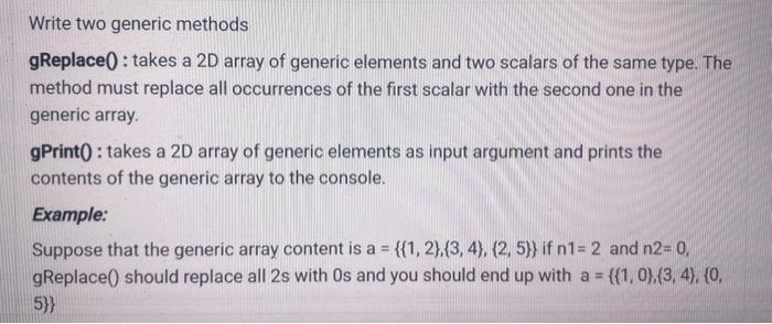 I need a java code for this one (not explanation) just the