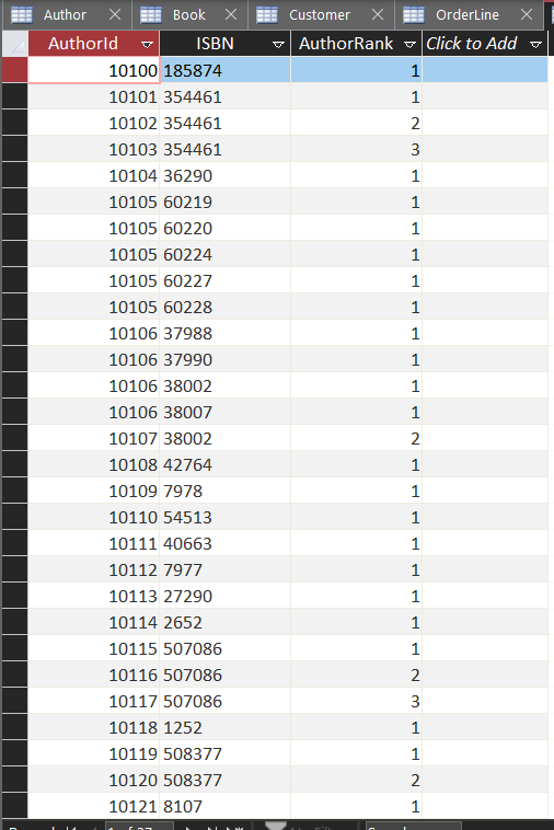 ordered Q3. Obtain the Last and First Names of all second authors