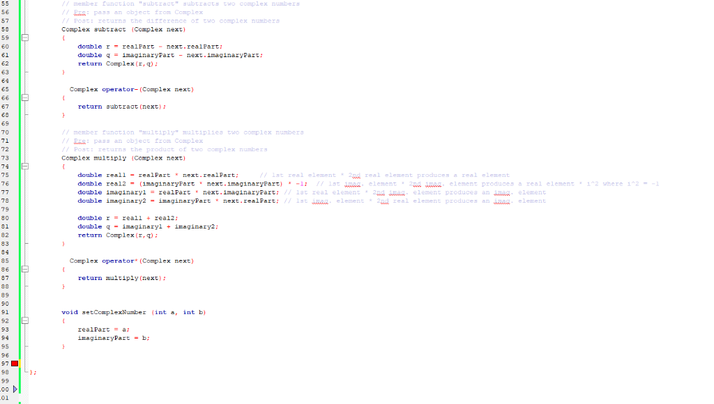 now include the following upgrades: a) Modify the class to enable input