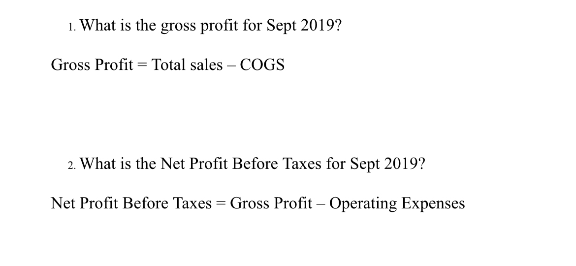  Income Statement 2 Table 21-9: Whole Health Partners Income Statement \table[[,September