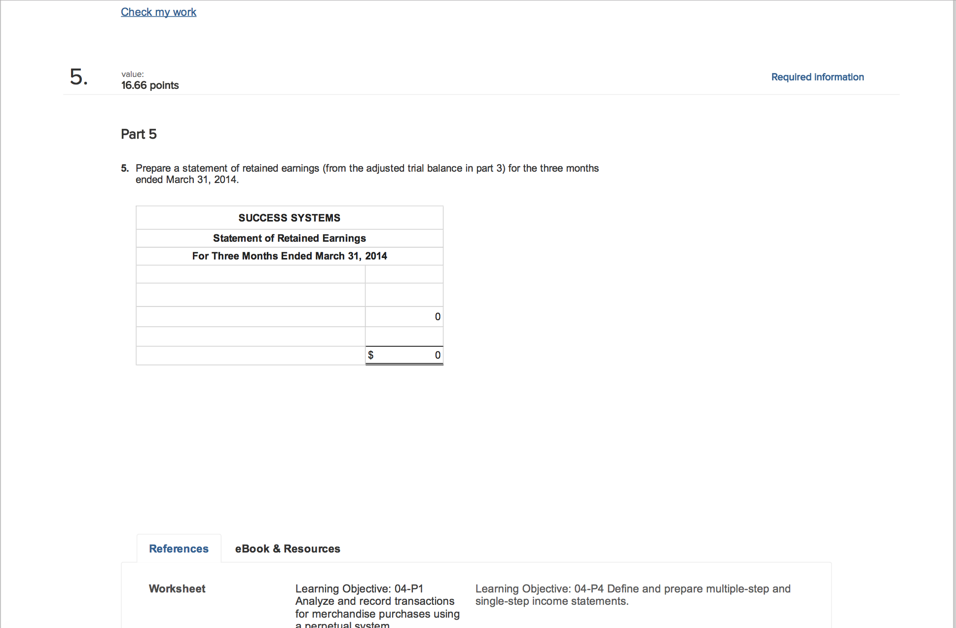 307 Common stock 318 Retained earnings 14.48 319 Dividends 403 Computer services