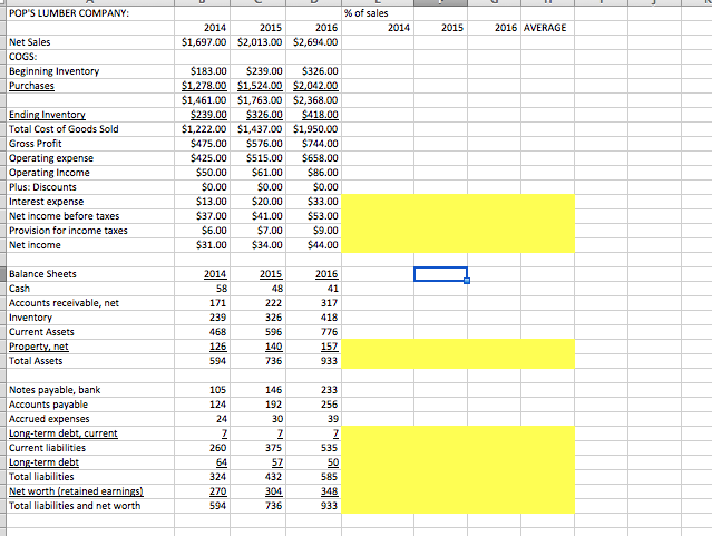 In this project, you will use the upload to project future financials