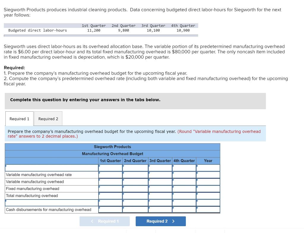  Compute the companys predetermined overhead rate (including both variable and fixed
