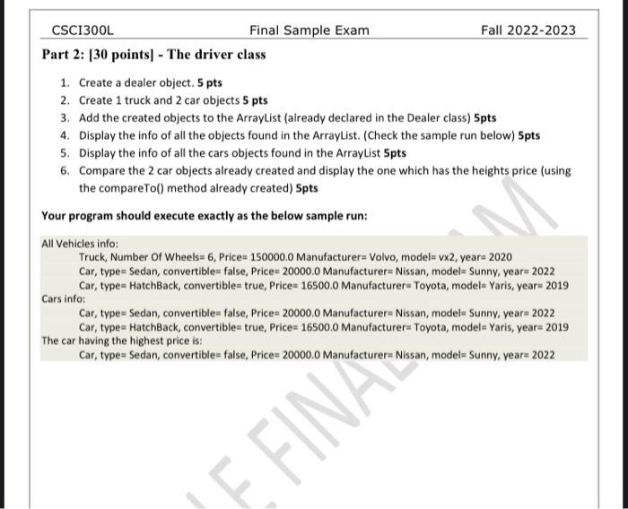 model and year as below example: 10 pts Manufacture = Nissan, model