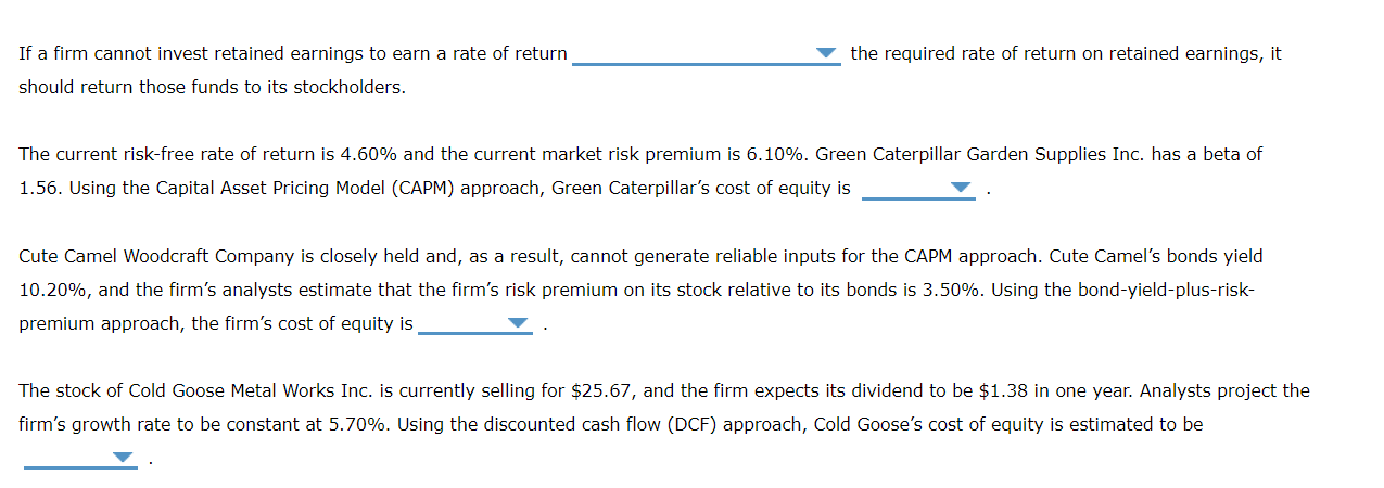 first drop down options: less than; greater than or equal to second