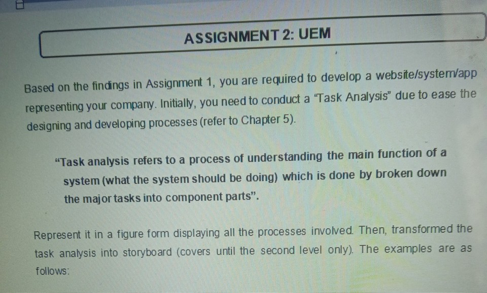 three (3) websites/systems/apps within the same field. For example 1. GrabFood, Food
