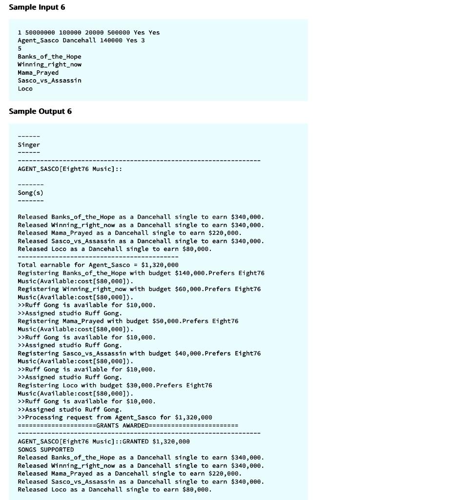 funded from a fixed pool of funds so the first set of