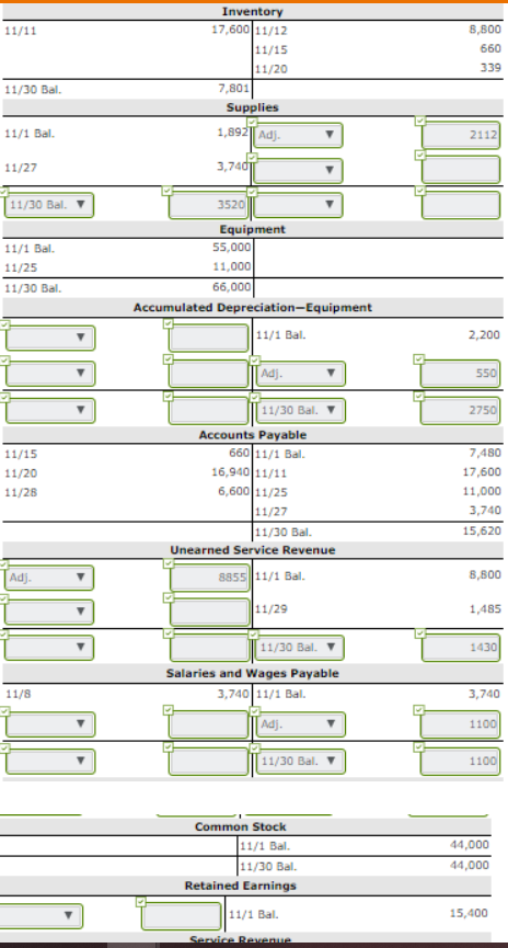 1, 2022, Shamrock had the following account balances. The company uses the