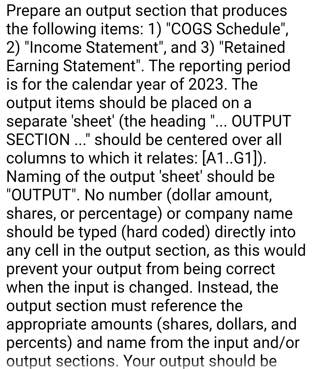 the numeric data of this section, as you must allow for the