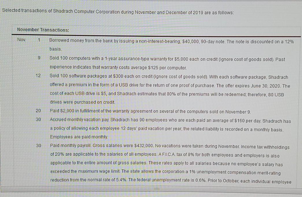 Nov. 12 Accounts Receivable 30,000.00 9 Sales 30,000.00 10 Nov. 12 Premium