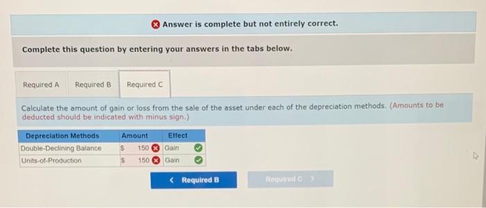 and losses on disposals of long-term operational assets affect financial statements Exact