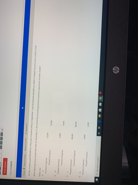  Time left 0:32:53 Otto- 3 Net yet awed 2.00 P Huntley