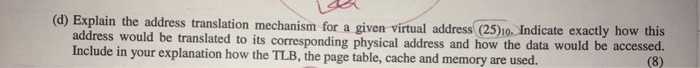 system below, main memory is divided into blocks, where each block is