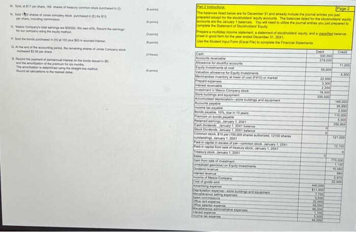 2 Name 150 points Part Instructions: Record the following joumal entries for