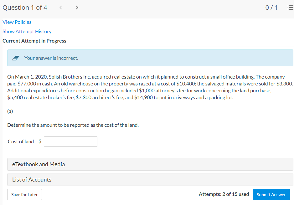On March 1, 2020, Splish Brothers Inc. acquired real estate on which