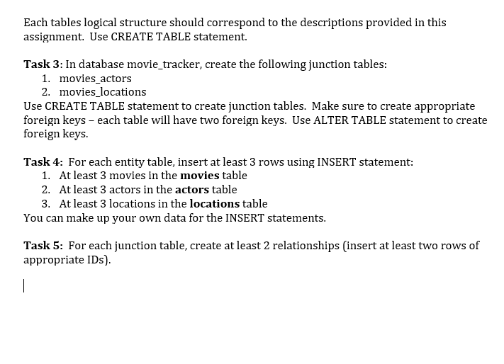 you must write your own SQL statements Follow the underscore convention when