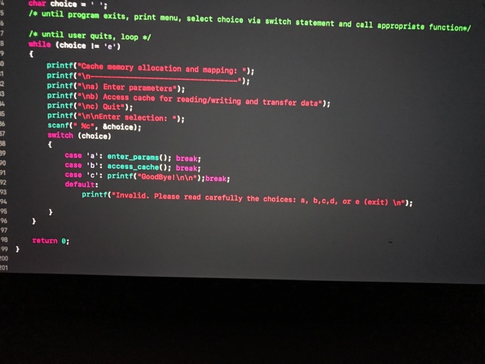 cache Outputs: The corresponding cache tag, block, and word for a main
