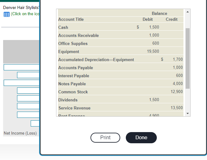QUESTION #1 QUESTION #2 QUESTION #3 QUESTION #4 Net Income (Loss) Print