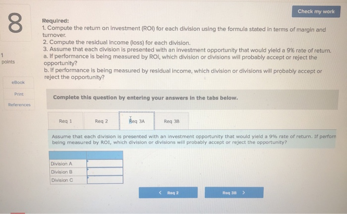 $ 3,220,000 $ 644,000 8.000 Division B $ 28,880,000 $ 7,220,000 $