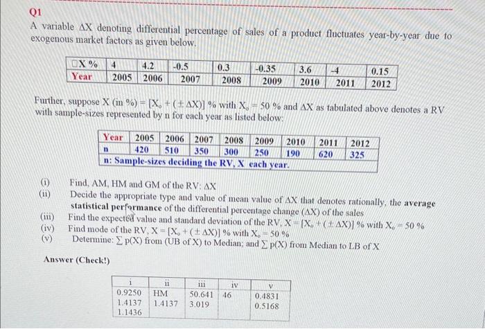 need help on my study guide please A variable X denoting differential