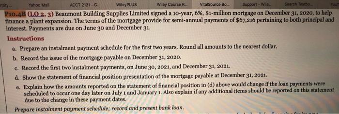  Yahoo Mail ACCT 2121 - G WeyPLUS Wiley Course R. VitalSource