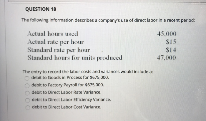  how do I record the entry for labor cost and variances?