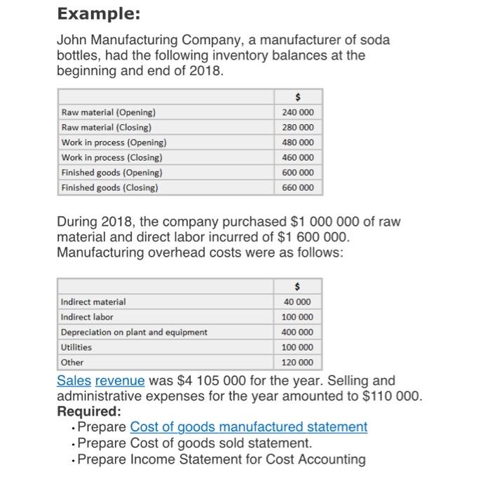 NOTE: Please solve and explain 3 types. Especially Income Statement for