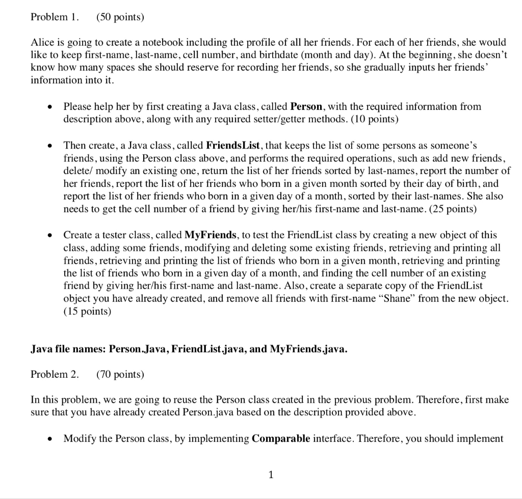 PLEASE HELP ME WITH PROBLEMS 1 AND 2. I WANT A COMPILED
