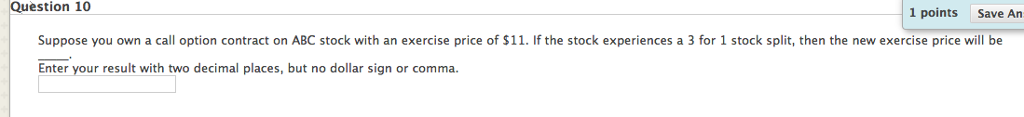stock that is selling for $31. Calculate the time value of the