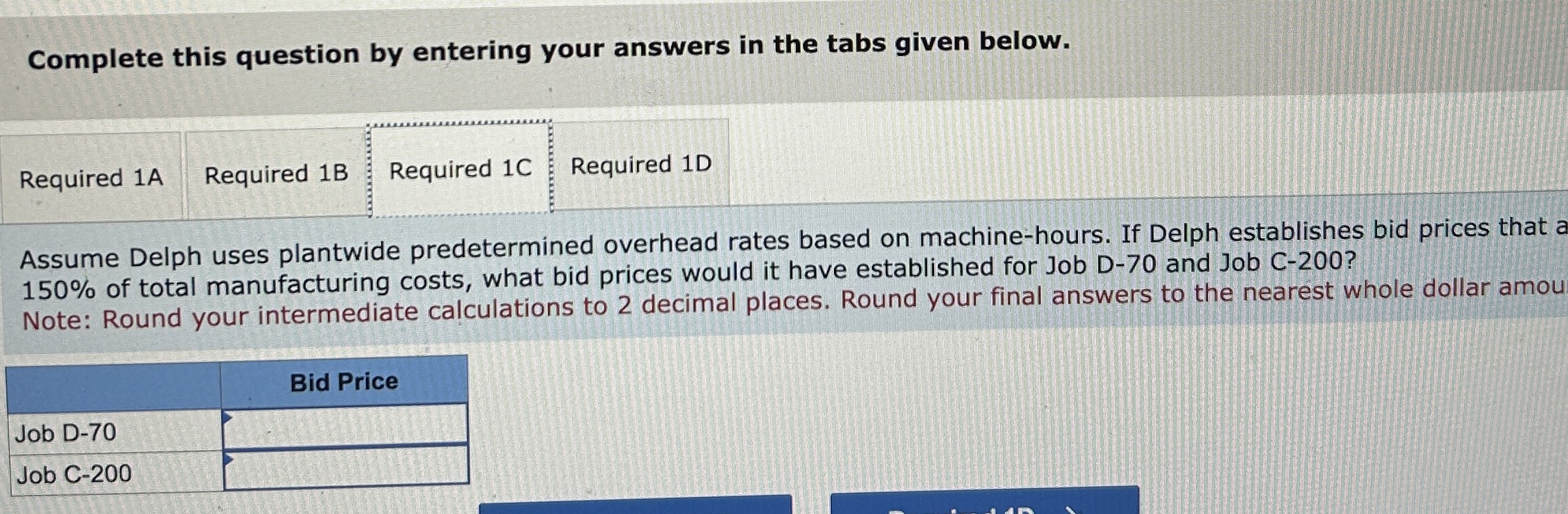 costing with a plantwide predetermined overhead rate based on machine hours. At