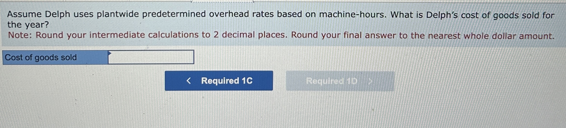 the beginning of the year the company estimated $1,000,000 of fixed manufacturing