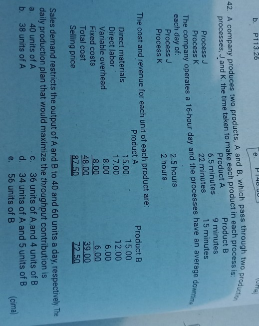  Question no. 42 and 43 with solution please, thank you b.