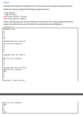 #ifndef LINKEDLIST_H #define LINKEDLIST_H #include using namespace std; template class LinkedList {