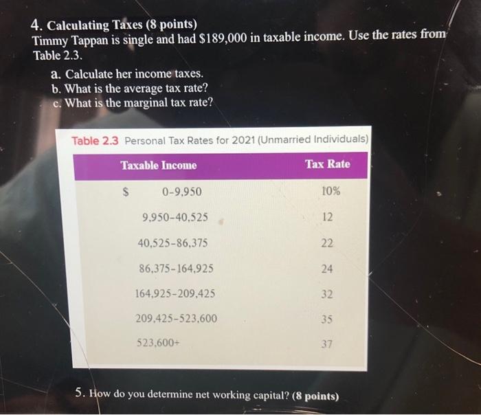 of $49,000, and a tax rate of 25 percent. a. What is