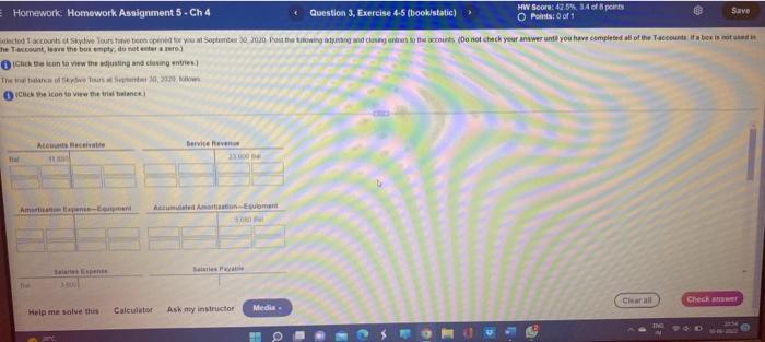  Homework: Homework Assignment 5-Ch 4 Question 3, Exercise 4-5 (book/static) HW