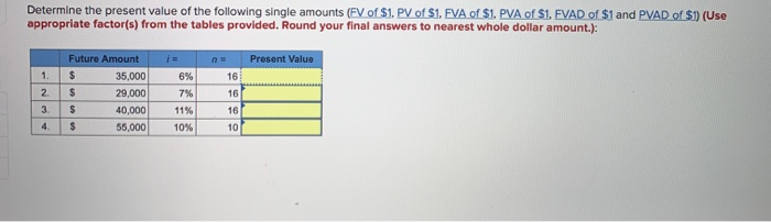 Please round final answer to nearest whole dollar amount Determine the