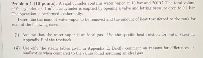 thermodynamics 1. chapter 1 Problem 1 ( 10 points): A rigid cylinder