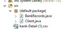 In java, i had to create -Create an abstract class called Client.java