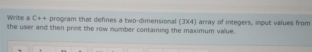  Write a C++ program that defines a two-dimensional (384) array of