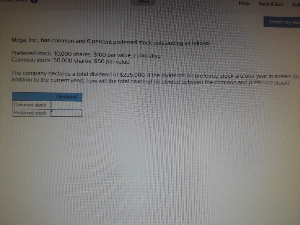 Help Save& Exit Sub Check my wor Mega, Inc., has common