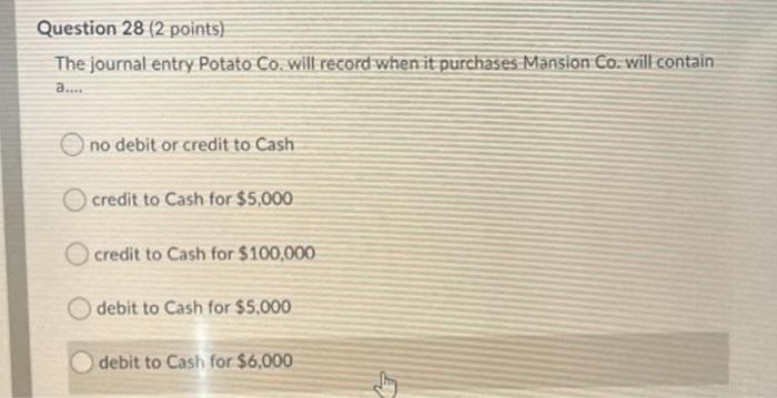 Value Cash $6,000 Receivables $10,000 Inventories $20,000 PPE, net $14,000 Total Assets